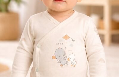 Erkek Bebek Yandan Çıtçıtlı Uzun Kollu Zıbın Mint Yeşili ve Bebek Giyim kategorisi