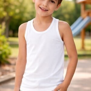 Erkek Çocuk Atlet 6-7 Yaş Beyaz rahat ve şık çocuk iç giyim ürün