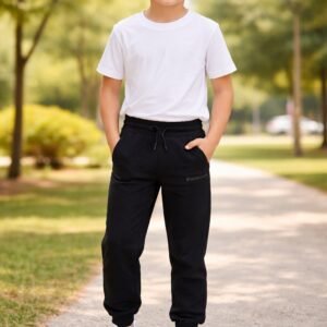 Erkek Çocuk Gizli Fermuarlı Cepli Beli Lastikli Eşofman Altı