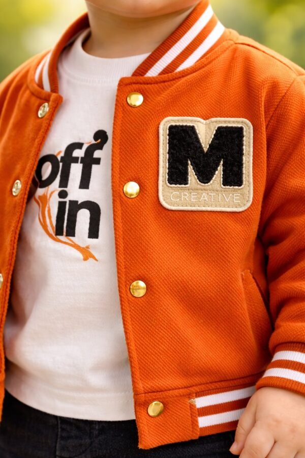 Erkek Çocuk Kolej Ceketi ve Pantolon Takımı, Renkli ve Rahat Günlük Giyim, Elastik Bel ve Fermuarlı Detaylar - Gorsel 3