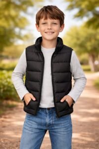 Erkek Çocuk Şişme Yelek | Siyah Renk | 7 - 10