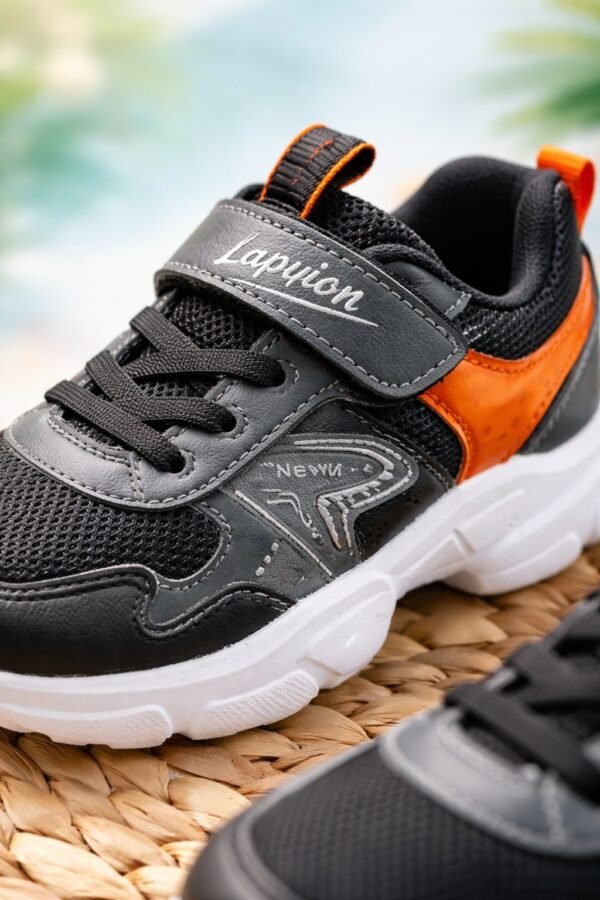 Erkek Çocuk Spor Ayakkabı Siyah Beden 31-35 Kaymaz Taban - Çocuk Ayakkabıları - Gorsel 3