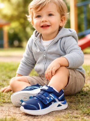 Erkek Çocuk Spor Ayakkabı çeşitli renklerde rahat ve kaymaz tabanlı