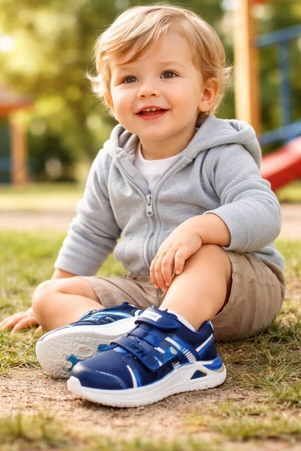 Erkek Çocuk Spor Ayakkabı çeşitli renklerde rahat ve kaymaz tabanlı