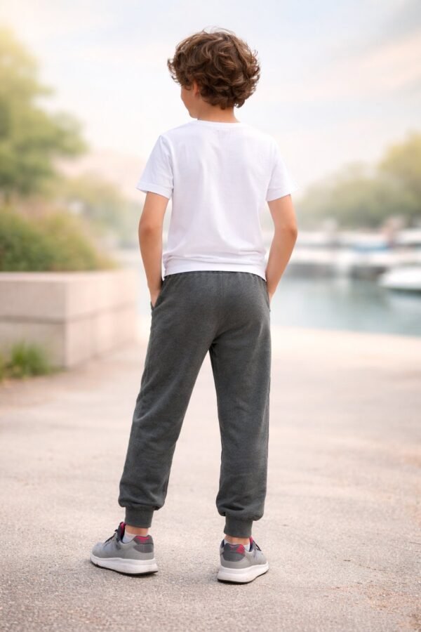 Erkek Çocuk Spor Eşofman Altı - Pamuklu, Renkli, Rahat Kesim - Gorsel 4