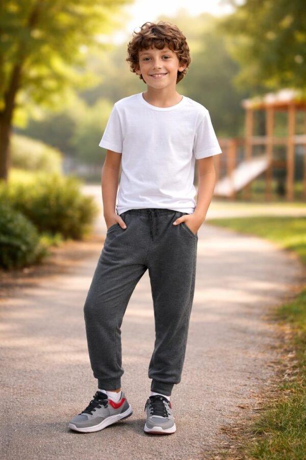 Erkek Çocuk Spor Eşofman Altı - Pamuklu, Renkli, Rahat Kesim