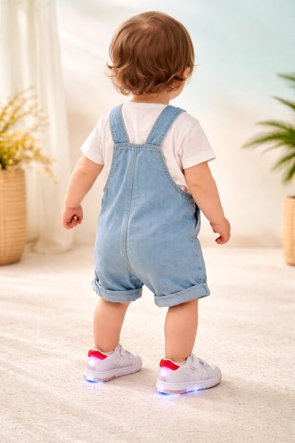 Işıklı Çocuk Spor Ayakkabısı Mor Renkli Sentetik Deri Kız Çocuk Ayakkabısı - Gorsel 4