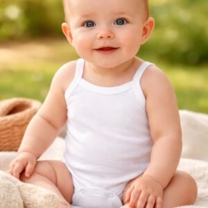 Bebek Body Krem Renkli Çıtçıtlı Pamuklu Rahat ve Pratik Model