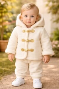 Kapşonlu Bebek Mont | Kız Bebek | 6 - 24 Ay | İçi Wellsoft