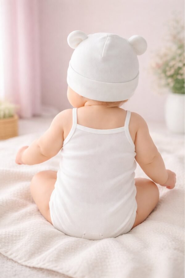 Kız Bebek İnce Askılı Cıtcıtlı Zıbın Bady, Günlük Bebek Giyim, Konfor ve Şıklık - Gorsel 4