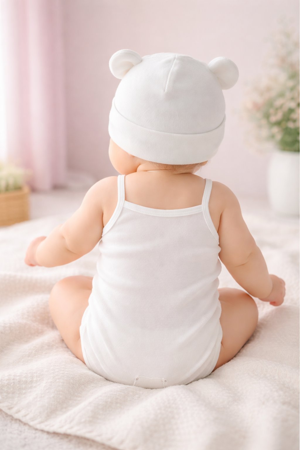 Kız Bebek İnce Askılı Cıtcıtlı Zıbın Bady, Günlük Bebek Giyim, Konfor ve Şıklık - Gorsel 4