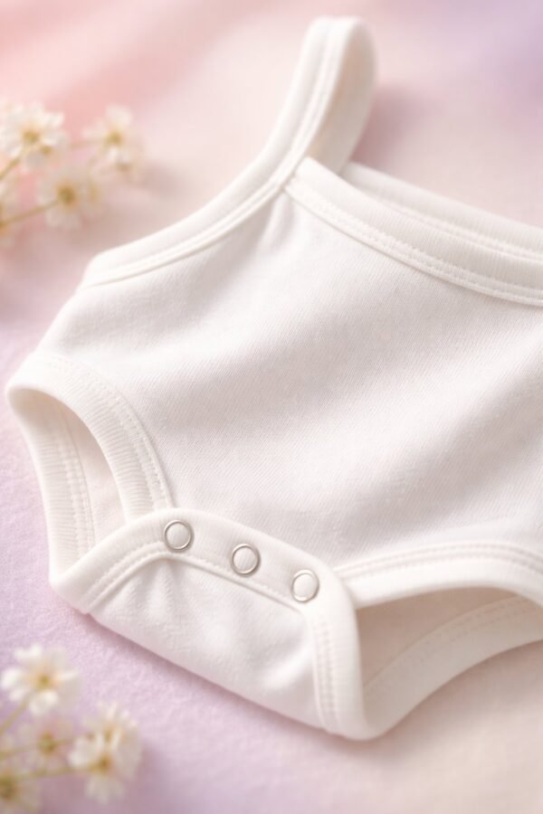 Kız Bebek İnce Askılı Cıtcıtlı Zıbın Bady, Günlük Bebek Giyim, Konfor ve Şıklık - Gorsel 3