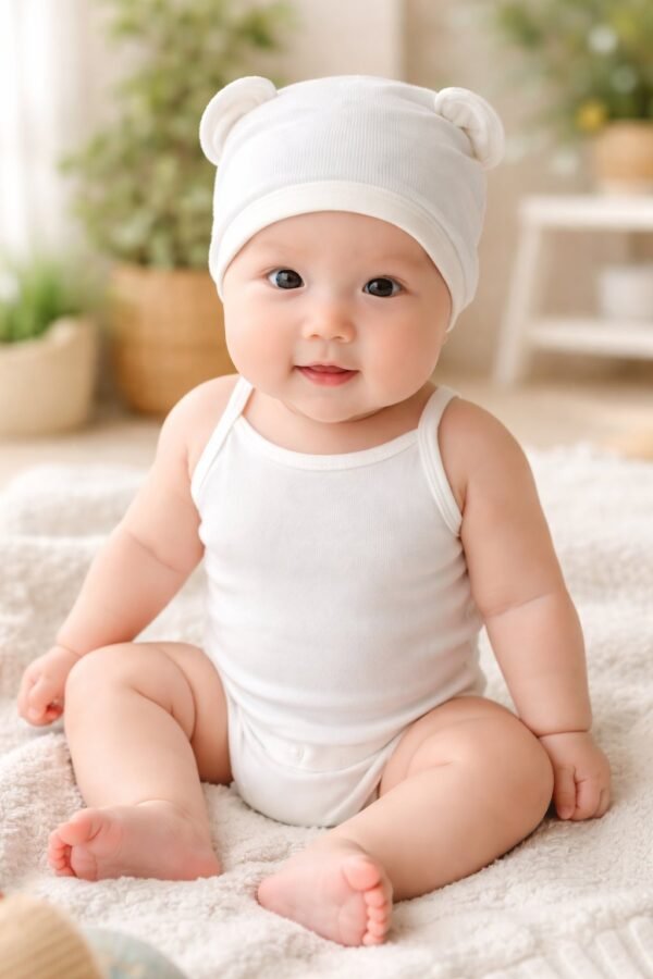 Kız Bebek İnce Askılı Cıtcıtlı Zıbın Bady, Günlük Bebek Giyim, Konfor ve Şıklık