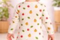 Kız Bebek Meyve Desenli Uzun Kollu Çıtçıtlı Body, rahat ve şık bebek giyim - Gorsel 4