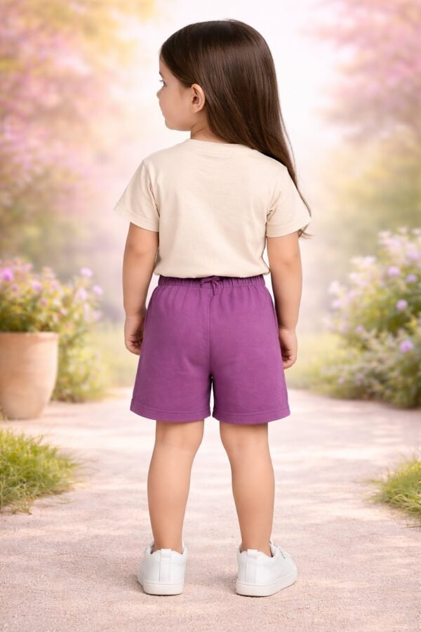 Kız Çocuk Paw Petrol Baskılı Kısa Kollu Şortlu Takım - Bebek Giyim - Gorsel 4