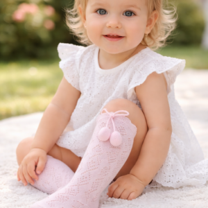 Kız Çocuk Ponponlu Golf Çorapları çeşitli renkler ve rahat tasarım ile