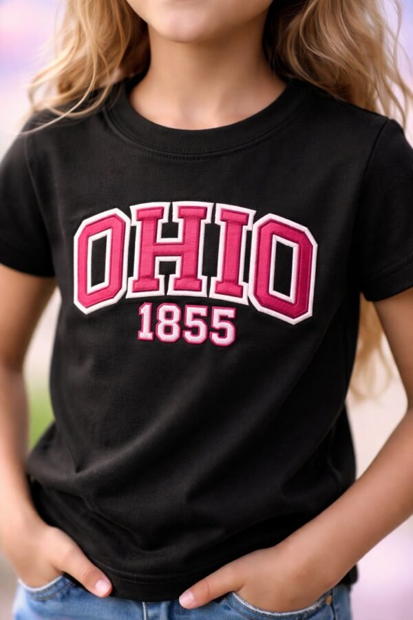 Kız Çocuk Siyah Fosforlu Tişört | 10-14 Yaş | Günlük Kullanım - Kız Çocuk Giyim - Gorsel 3