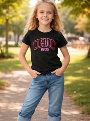 Kız Çocuk Siyah Fosforlu Tişört | 10-14 Yaş | Günlük Kullanım - Kız Çocuk Giyim