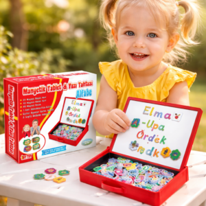 Manyetik Alfabe Seti - Eğitici Çocuk Oyuncakları renkli ve dayanıklı