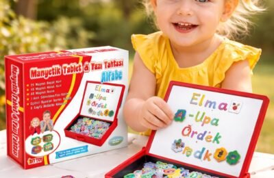 Manyetik Alfabe Seti - Eğitici Çocuk Oyuncakları renkli ve dayanıklı