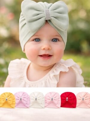 Kız Çocuk Penye Bone Renkli ve Rahat Günlük Kullanım