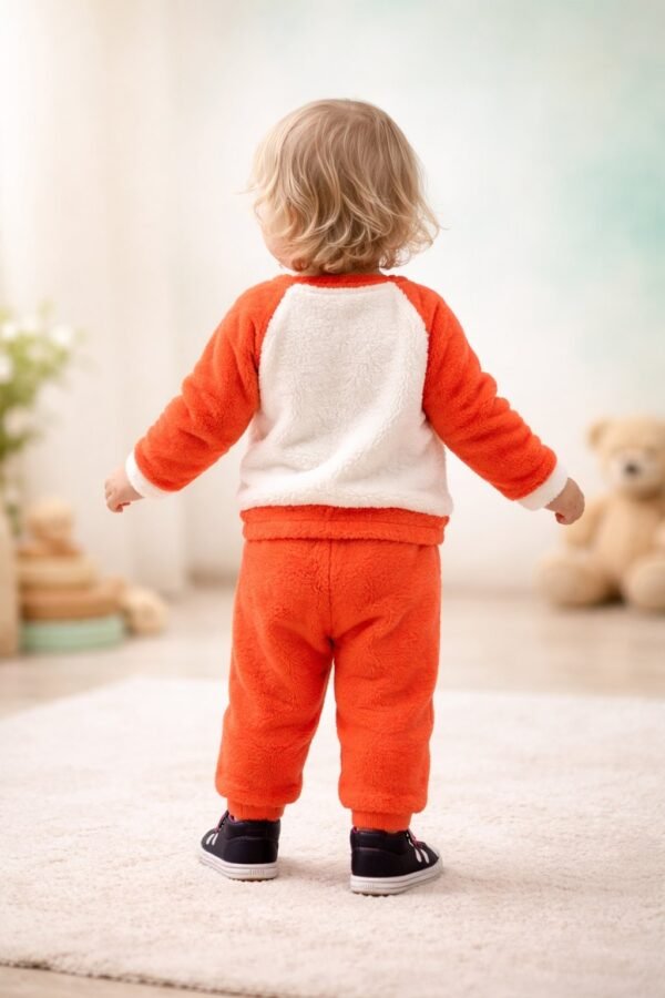 Kalın Dokulu Bebek Takım Uzun Kollu Renkli 6-18 Ay Erkek Bebek Giyim - Gorsel 3