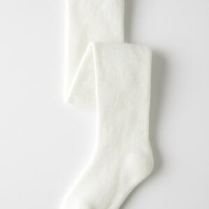 Termal Beyaz Kız Çocuk Külotlu Çorap - Almira Bebek