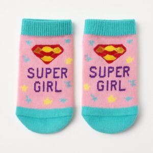 Kız Bebek Patik Çorap Baskılı Renkli ve Yumuşak Bebek Çorapları