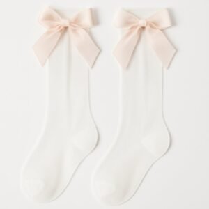 Kız Çocuk Kurdelalı File Çorap Renkli ve Zarif Tasarım, hareket özgürlüğü sağlayan çocuk çorapları