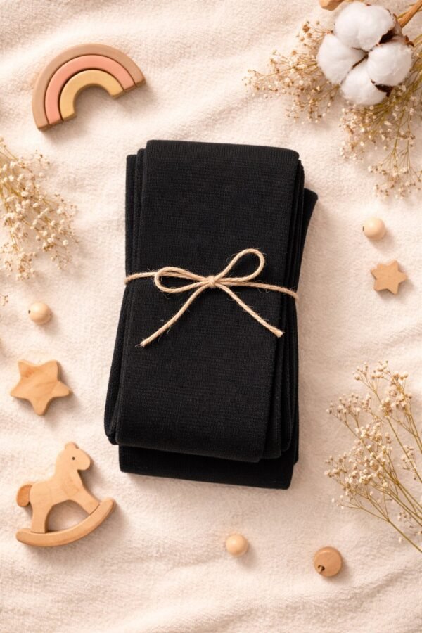 Termal Siyah Kız Çocuk Külotlu Çorap - 3. görsel