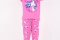 Kız Çocuk Unicornlu Love You My Frıend Yazılı Pamuklu Pembe Renk Pijama Tk. - 3. görsel