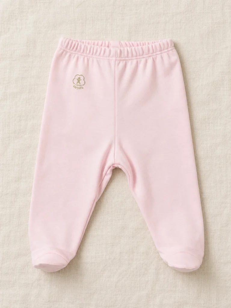 Kız Bebek Patikli Organik Tek Alt Pantolon - Alternatif ürün görünümü - Almira Bebek