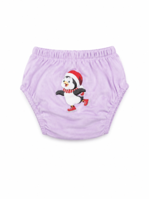 Unisex Penguen Baskılı Alıştırma Külodu - Almira Bebek