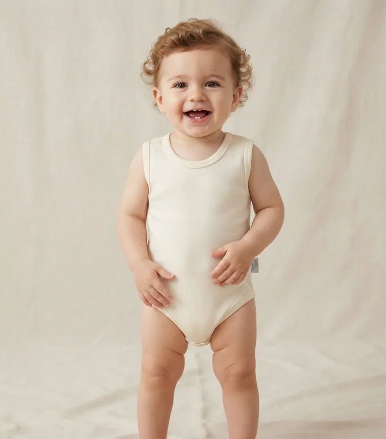 Unisex Sıfır Kollu Çıtçıtlı Bady