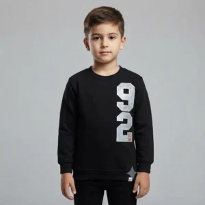 Erkek Çocuk 92 Baskılı Uzun Kollu Şardonlu 3 İp Sweatshirt