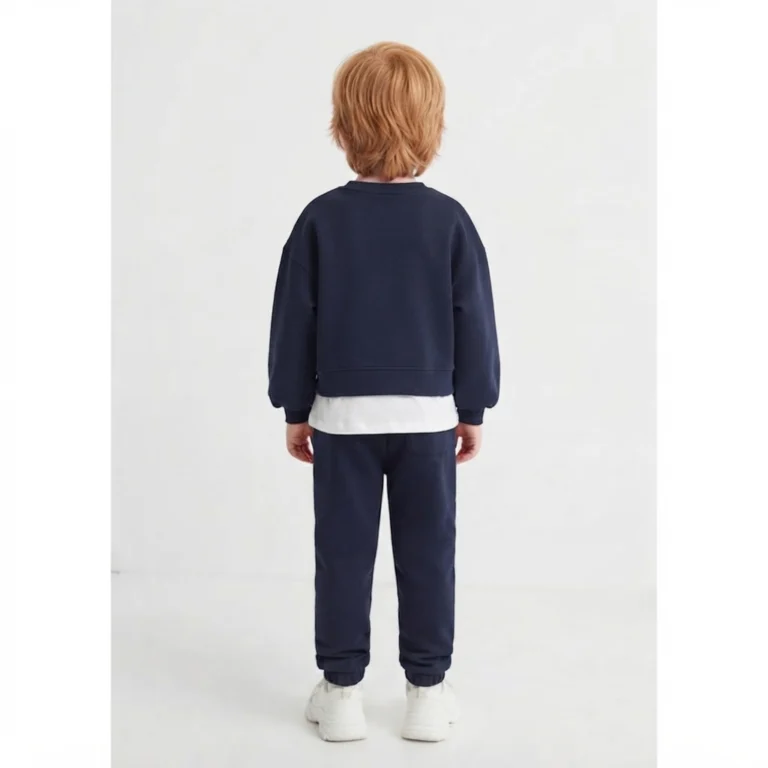 Erkek Çocuk Universty Paris Akedemi Yazılı Pantlon _ Sweatshirt Takım - 3. görsel
