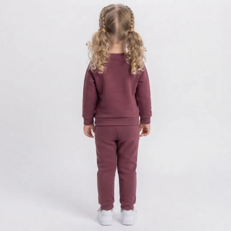 Kız Bebek Çiçek Nakışlı Şardonlu İkili Takım - 2. görsel