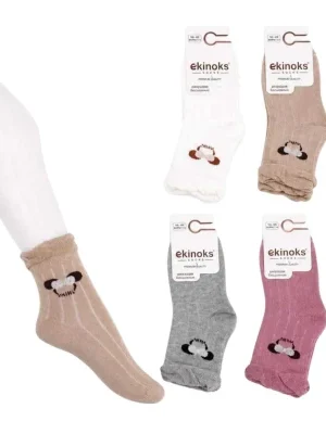 Kız Çocuk Minnie Baskılı Çorap - Almira Bebek
