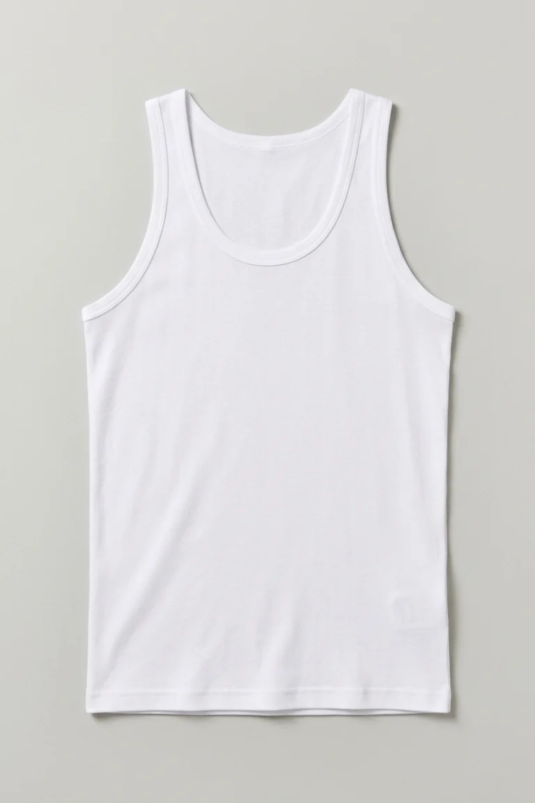 Özel Dikiş Erkek Atlet - %100 Pamuklu Beyaz Kolsuz - S - M - L - Xl Boyutları Mevcut
