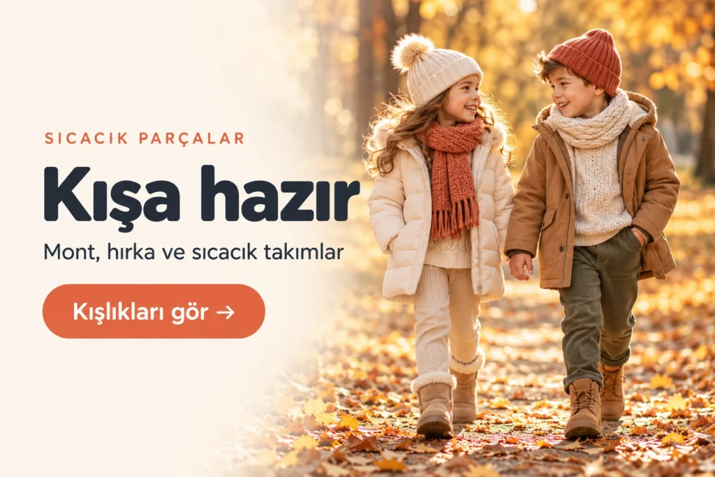 Kışa hazır. Mont, hırka ve sıcacık takımlar