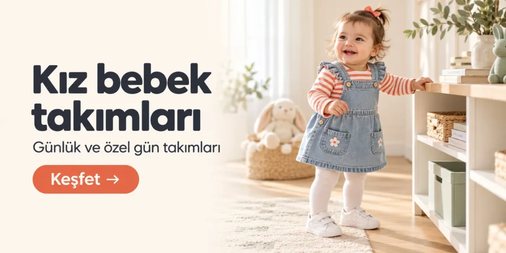 Kız bebek takımları. Günlük ve özel gün takımları