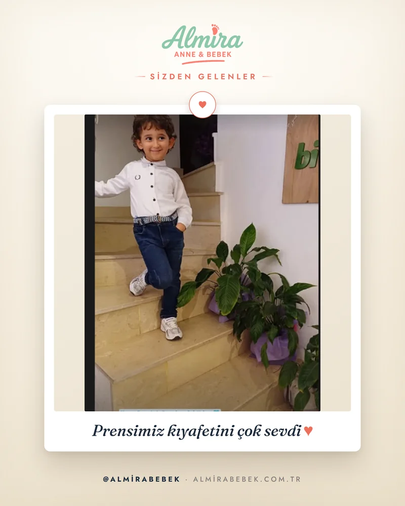 Almira Bebek müşteri fotoğrafı — Prensimiz kıyafetini çok sevdi